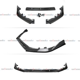 Front Lip Compatible with Honda Civic 4-Door Sedan & Hatchback 2025 2026, Bumper Air Dam Lower Chin Spoiler Splitter Protection Body Kit (Carbon Fiber Pattern)