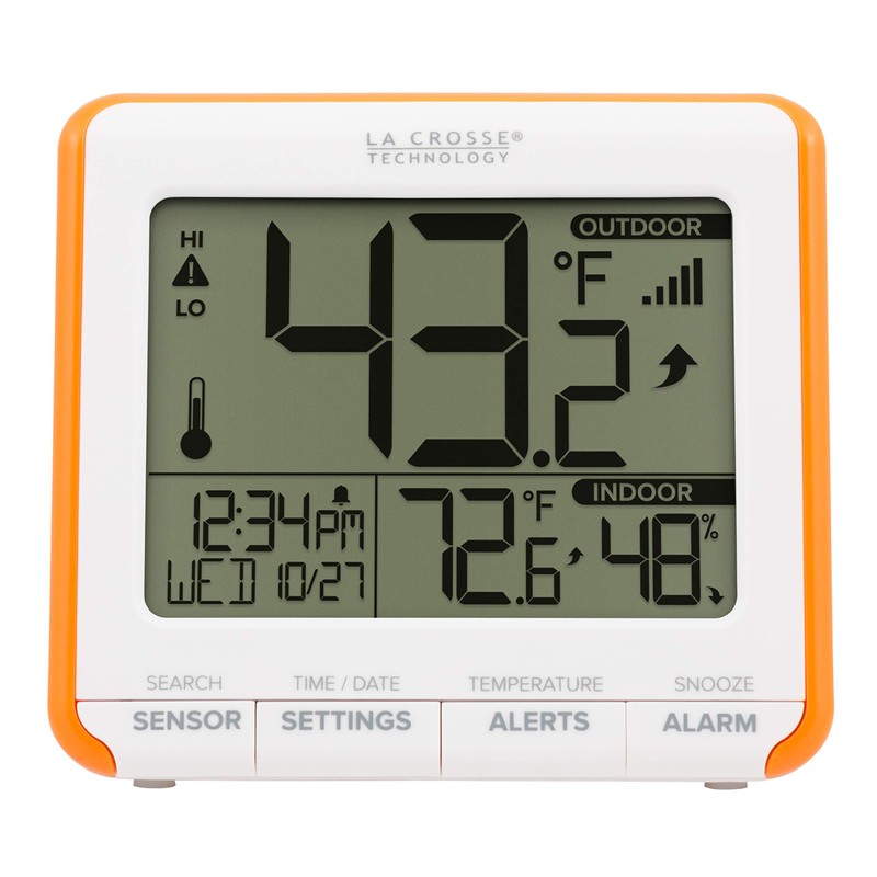 La Crosse Technology 308-179OR Wireless Temperature Humidity Station with Trends