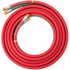 SPARC Oxy Acetylene Grade T Welding Hose 3/16" B Fittings + Strain Relief Set 1YR USA Warranty (100FT)