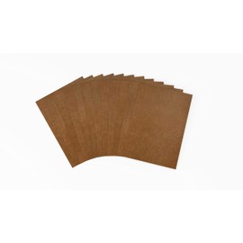 Brandalo® Vegan Leather - Washable Paper - 12 Sheets 21 x 30 cm at 0.55 mm Thickness - Washing Paper - Leather Paper - Handmade Label Design - DIY for Sewing, Crafting, Plotting, Printing etc.
