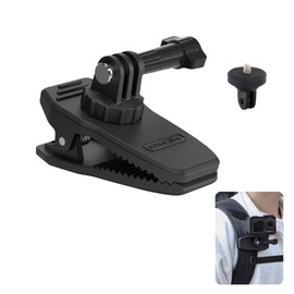 Backpack Clip Mount for DJI Osmo Action 5 Pro Accessories, with 1/4" Adapter Screw Head, 360° Adjustable Magnetic Mount for Gopro Hero 13, Osmo Pocket 3, for Insta 360 X4 Go3s Ace Pro Action Camera
