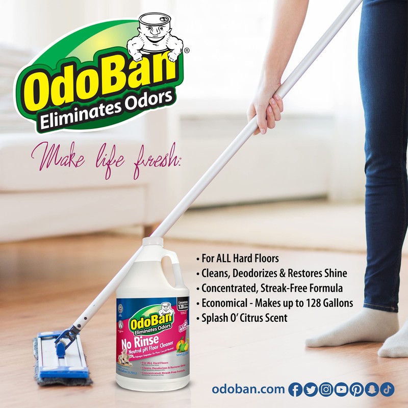 OdoBan Pet Solutions Neutral pH Floor Cleaner Concentrate, Made in