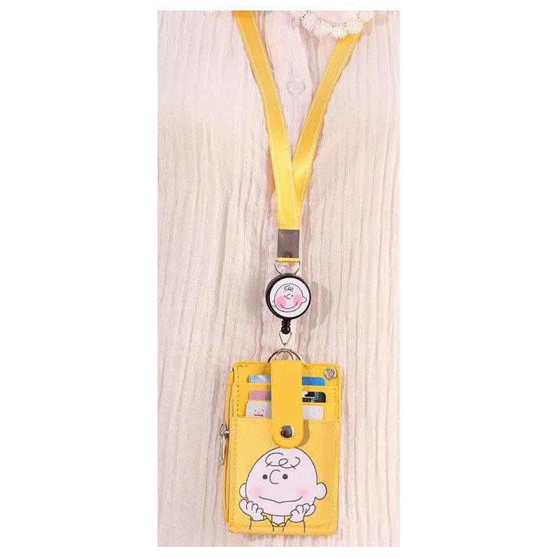 Snoopy Character ID Card Holder, Pass Case, Commuter Passes, Name