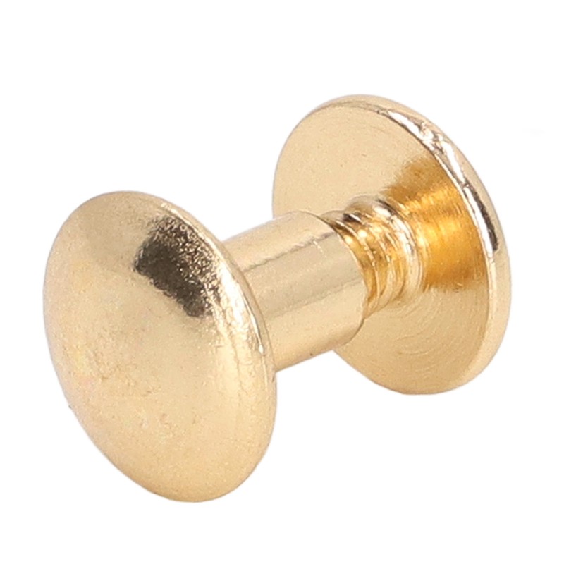 200 Sets Book Binding Screw Uniform Coating Curved Surfaces Brass
