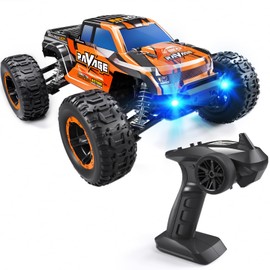 Loolinn | Durable RC Cars - Hobby Grade, 1:16 Scale RC Truck, Adjustable Speed, Off-Road, Top Speed 19mph, 4WD - Upgradeable Remote Control Car Gifts for Boys and Adults