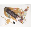 Jetsettermaps Scratch Your Travels USA State Flowers Map - Colour: