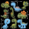 9 PCS Kids Dinosaur Patches Cute Set of Boys Iron