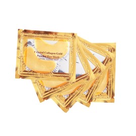 20PCS Gold Gel Anti-Wrinkle Dark Circle Collagen Under Eye Collagen Patches Pad Gold Moisturizing Under Eye Mask, Under Eye Gel Pads for dark circles and puffiness