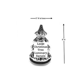 Polish Pottery Christmas Tree Luminary - Large (8") - Huckleberry