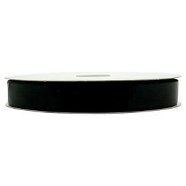 Lassos Boutique 7/8" x 100 Yard Single Faced Inch Satin Ribbon Art Sewing Party Favor Gift Christmas Birthday Ribbon (Black)