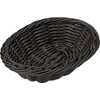 TODAI OV-171-BK PP Rattan Oval Basket, Thin 18 Type, Black