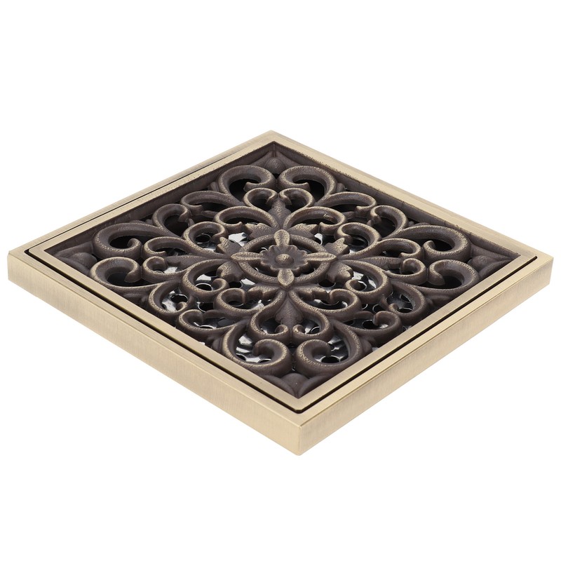 Floor Drain Antique Copper Shower Drain Kit for Home Hotel