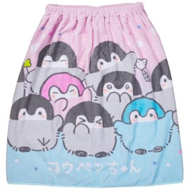 Marushin 5355006500 23.6 inches (60 cm) Rolled Towel, Wrap Towel, Koupen-chan, Combination Purple