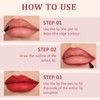 Thoquene Set of 3 Removable Lip Liner Set, Waterproof Removable