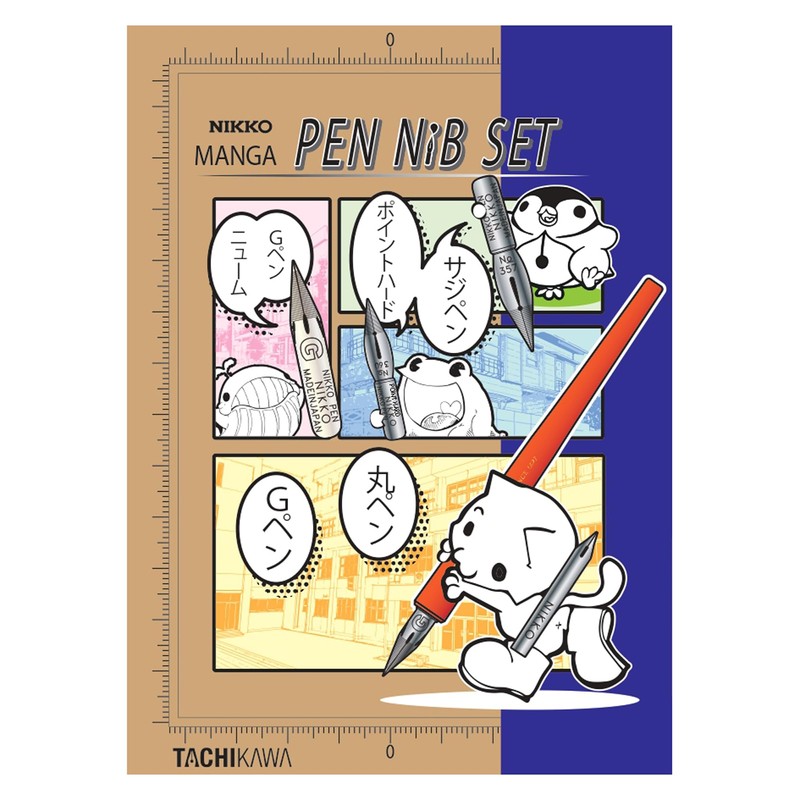 Tachikawa Pin Manufacturing Tachikawa Daylight Cartoon Pen Set N-CPS