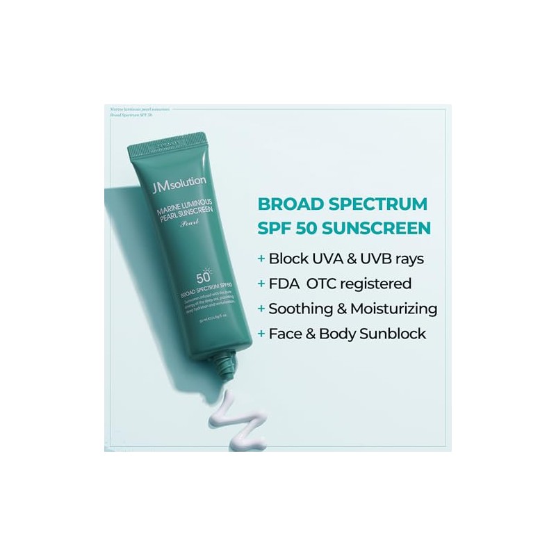 JMsolution Protector solar coreano SPF50+ PA++++ para rostro | Protector