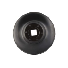 Steelman - Llave de tapa de filtro de aceite de 73 mm x 14 flautas, diseño de perfil bajo para espacio reducido, acero chapado en cromo y vanadio duradero