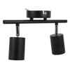 LED Track Light Kit 2 Heads 10.8in Track 90 Degrees
