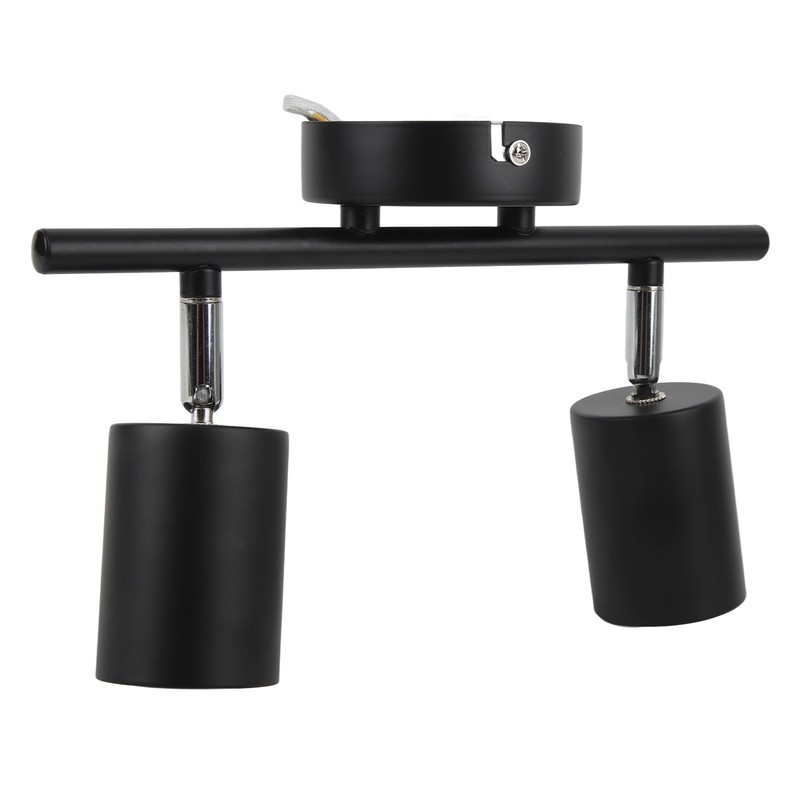 LED Track Light Kit 2 Heads 10.8in Track 90 Degrees