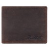 Benthill Men's Genuine Leather Wallet with RFID Protection, Dark Brown