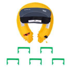 Happybuy Manual Inflatable Belt Pack for Adults, 105N Buoyancy. Adjustable for Waists Up to 59 in and Over 80 Pounds. Inflatable PFD Waist for SUP Paddelboarding, Kayaking. Gray Color