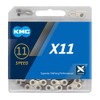 KMC Unisex's X11 11 Speed Chain, Silver/Grey, 114 Links