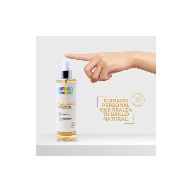 Tónico Facial De Hamamelis Vemare Piel Balanceada 250 Ml