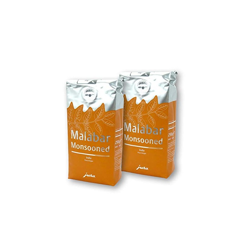 2x Jura Espresso Malabar Monsooned Coffee Beans 250 g