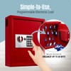 Adiroffice Key Holder Wall Mount - 40-keys Lock Box with