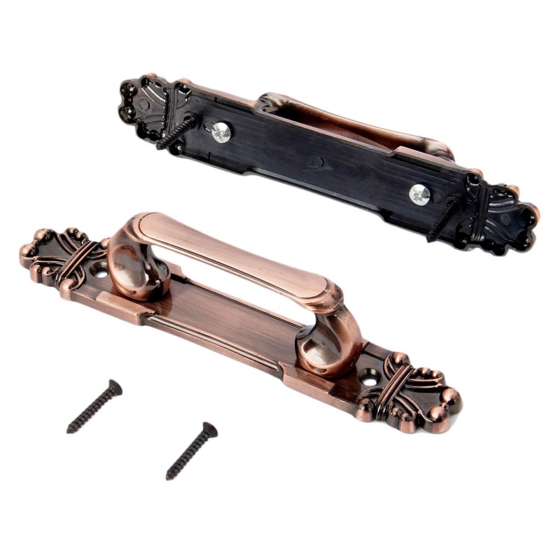 2Pcs Antique Bronze Cabinet Handles,Vintage Cabinet Handles Cupboard Handle 165mm