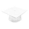 CLERKMANS Unisex Teenager Adult Graduation Cap (White, Matte Finish)