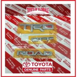 Toyota 2010-2024 TOYOTA 4RUNNER SILVER TRD OFF ROAD BADGE GENUINE OEM PT413-89170