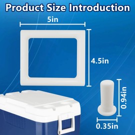 YTXXDEUS Cooler Handle Replacement Parts for Coleman 2-Way, for Camping Cooler Accessories, Double Layer Du-Rable Design Cooler Part #3000005306#R5286b120g, 2 Pack