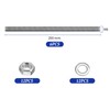 Fourindo Pack of 6 Fully Threaded Rod M8 × 200