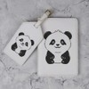 Azeeda 'Happy Panda' Passport Cover & Luggage Tag Travel Set