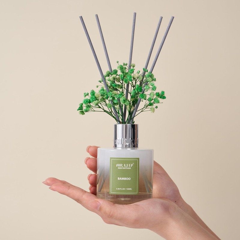 Airkeep Reed Diffuser Set,3.38 fl oz (100 ml) - Bamboo