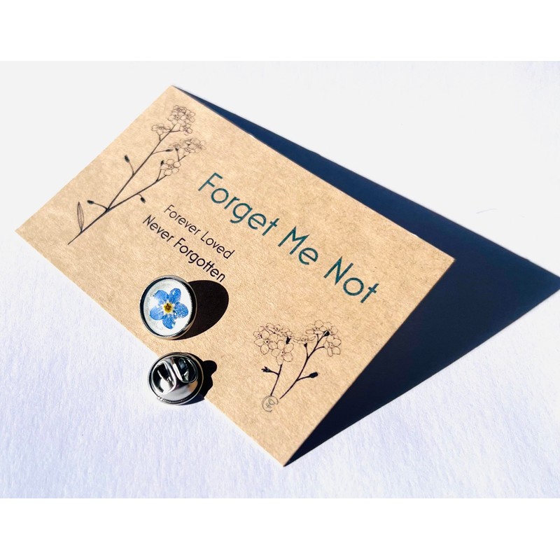 Forget Me Not Memorial Pin, Flower Design, Funeral Favour, Bereavement
