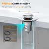 BOTEMY Bathroom Sink Drain Strainer,Pop-up Bathroom Sink Stopper fits 1.34"-1.57"