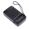 Portable AM FM Radio Black Color Headset Pluggable Built in