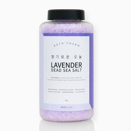 Bath Charm Israel Dead Sea Salt 1KG Container Bath Salt, Dead Sea Salt Herb (Fine Particles)/1KG / 바스참 이스라엘 사해소금 1KG 용기형 입욕제, 사해소금 약초(가는입자)/1KG