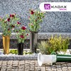 Kadax Plastic cemetery vase, weatherproof, frost-proof flower vase with spike,