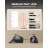 ProtoArc Ergonomic Vertical Mouse, EM11 NL Rechargeable Wireless Mouse Bluetooth,