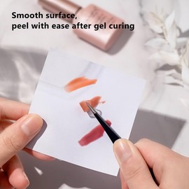 50 Sheets Disposable Nail Art Palette Papers, Double Side Gel Nail Polish Palette Paper, Portable Waterproof Nail Art Drawing Makeup Palette Nail Polish Color Mixing.2.9x2.9 Inch