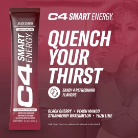 Cellucor C4 Smart Energy Powder Stick Packs - Sugar Free Performance Fuel 140 Stick