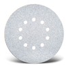 MENZER White Klett-Schleifscheiben, 225 mm, 10-Loch, f. Trockenbauschleifer, Normalkorund (25