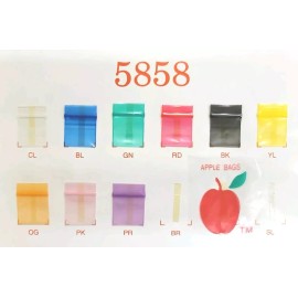 Apple Brand Baggies 1212, (1000pcs) Per Bundle Mini Zip lock Bags