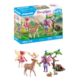 Playmobil | Fairies | Fairies with cute Forest Animals | Fairy Tale Toys | Toys for Children aged 4+ | 71800