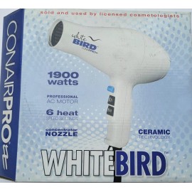 Conair Whitebird Dryer, by Babyliss Conairpro, with Powerful & Long Lasting AC MOTOR.