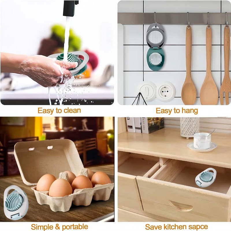 Tannest Egg Slicer with Stainless Steel Wire Egg Slicer, Egg