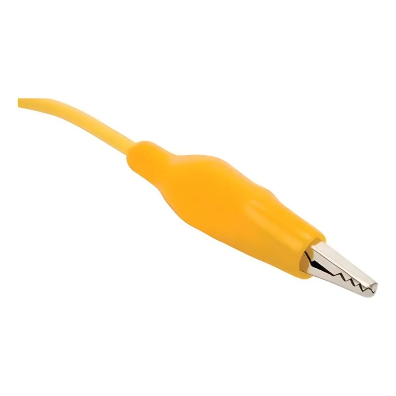 Juego De 10 Cables Con Caimanes Chicos De 26 Cm